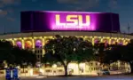 Tiger Stadium at Louisiana State University (LSU) at night Baton Rouge^ LA^ USA - 09.16.2024