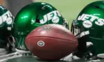 New York Jets Helmet - week #3 of the 2019 NFL Pre-Season Game Atlanta Falcons Host the New York Jets on Thursday August 15th 2019 at the Mercedes Benz Stadium in Atlanta Georgia USA