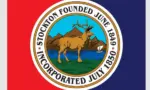Stockton California flag vector illustration