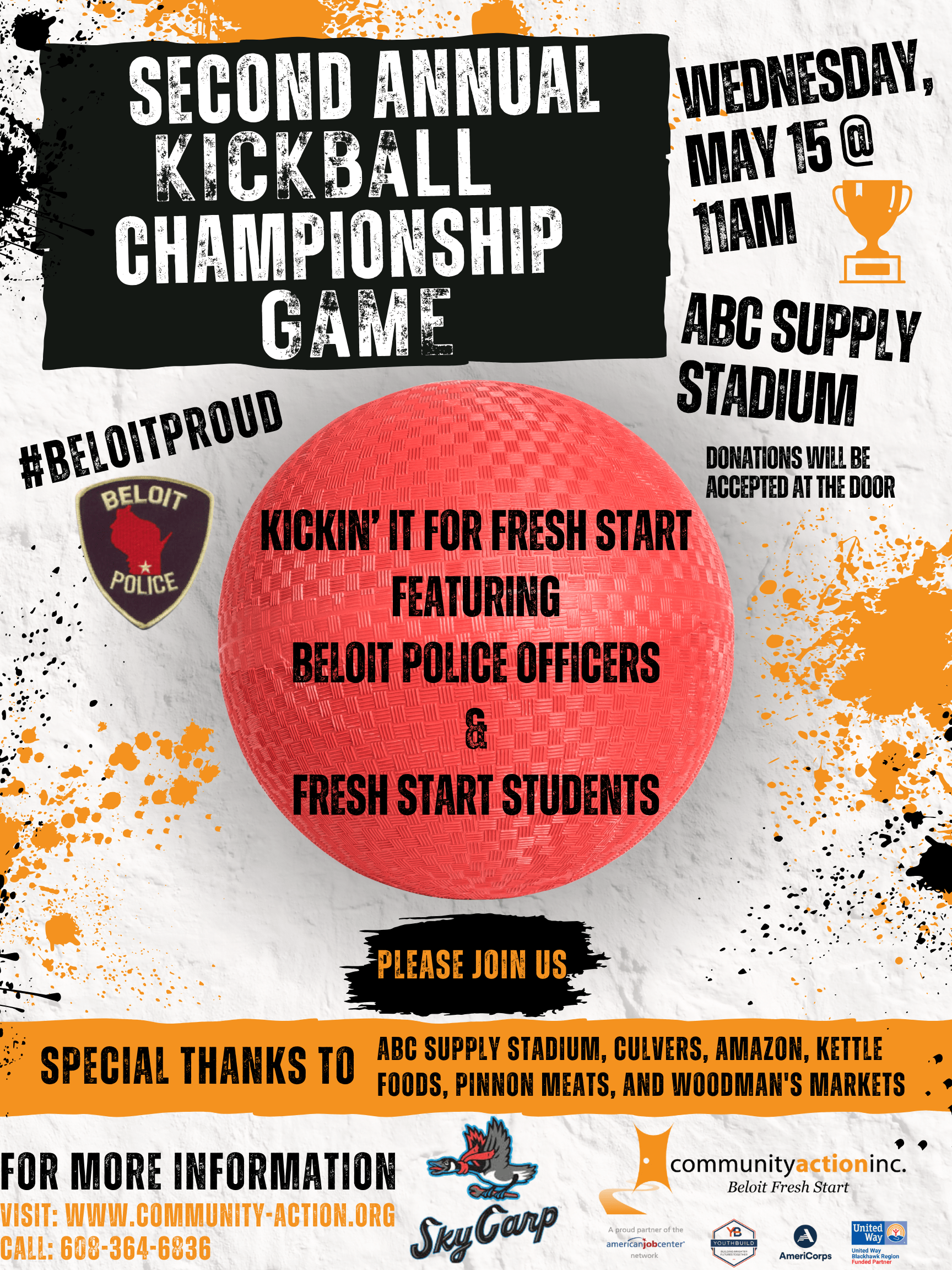 Kickin’ It for Fresh Start Kickball Game