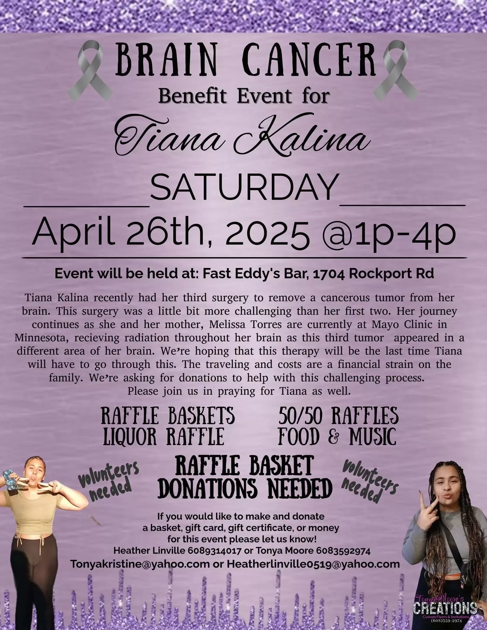 Brain Cancer Benefit for Tiana Kalina