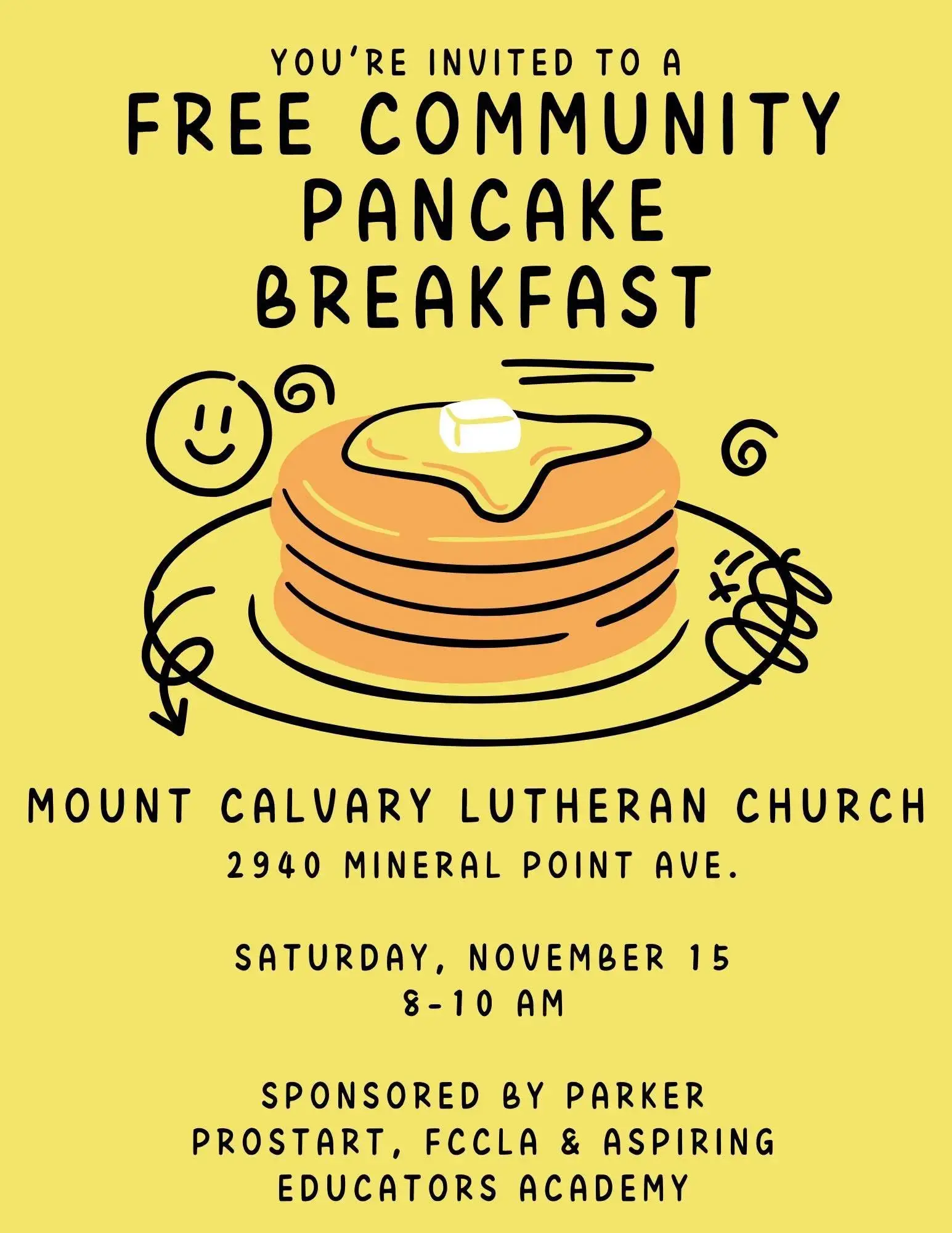 FREE Community Pancake Breakfast