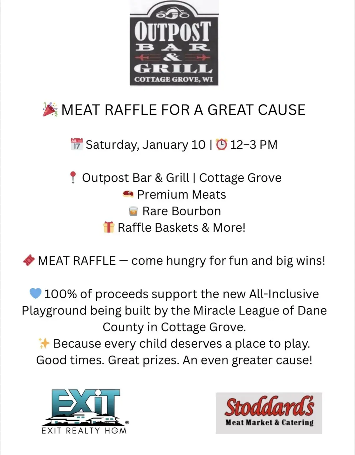 Meat Raffle for Miracle League of Dane County