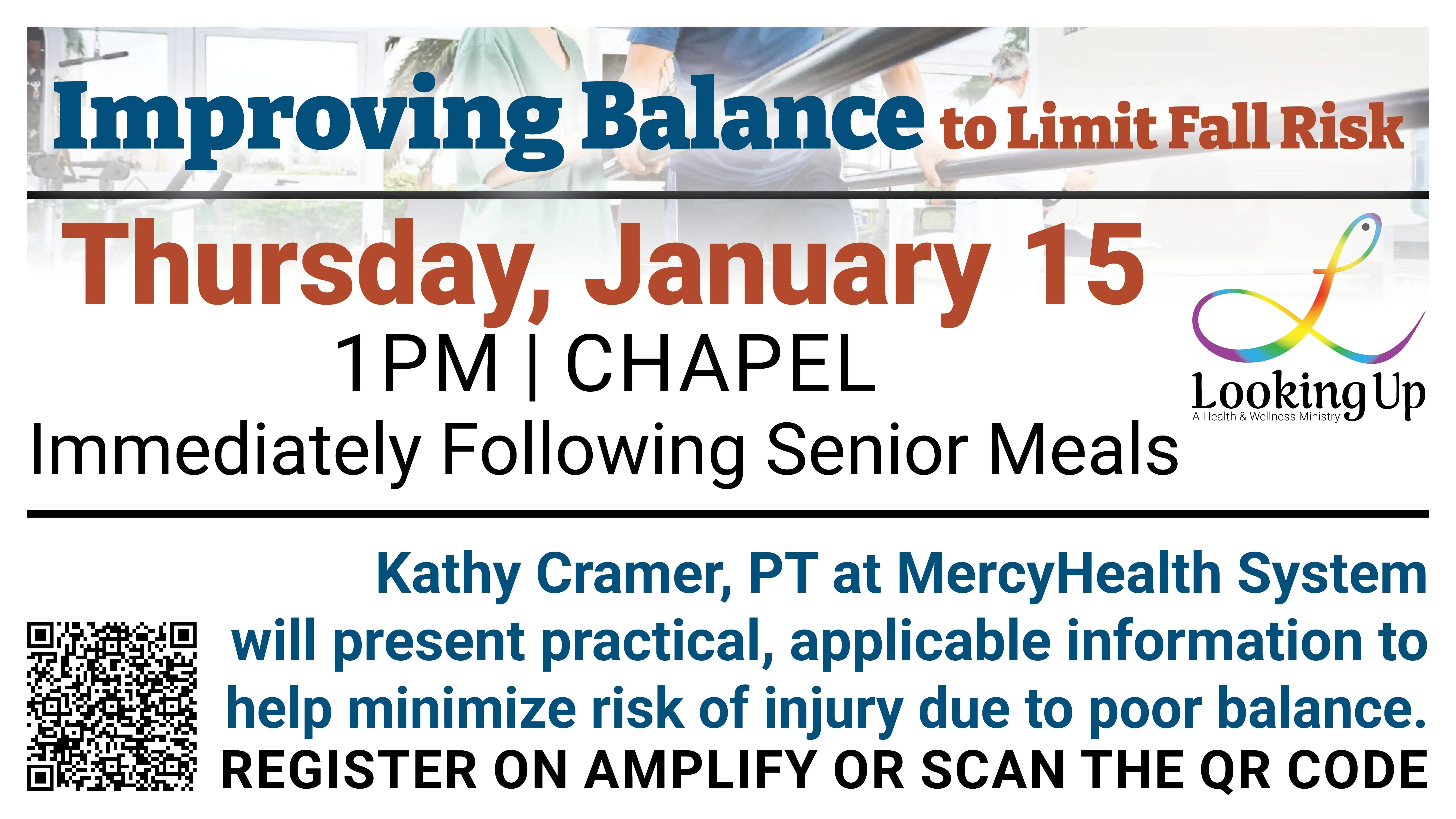 Improving Balance to limit fall risk