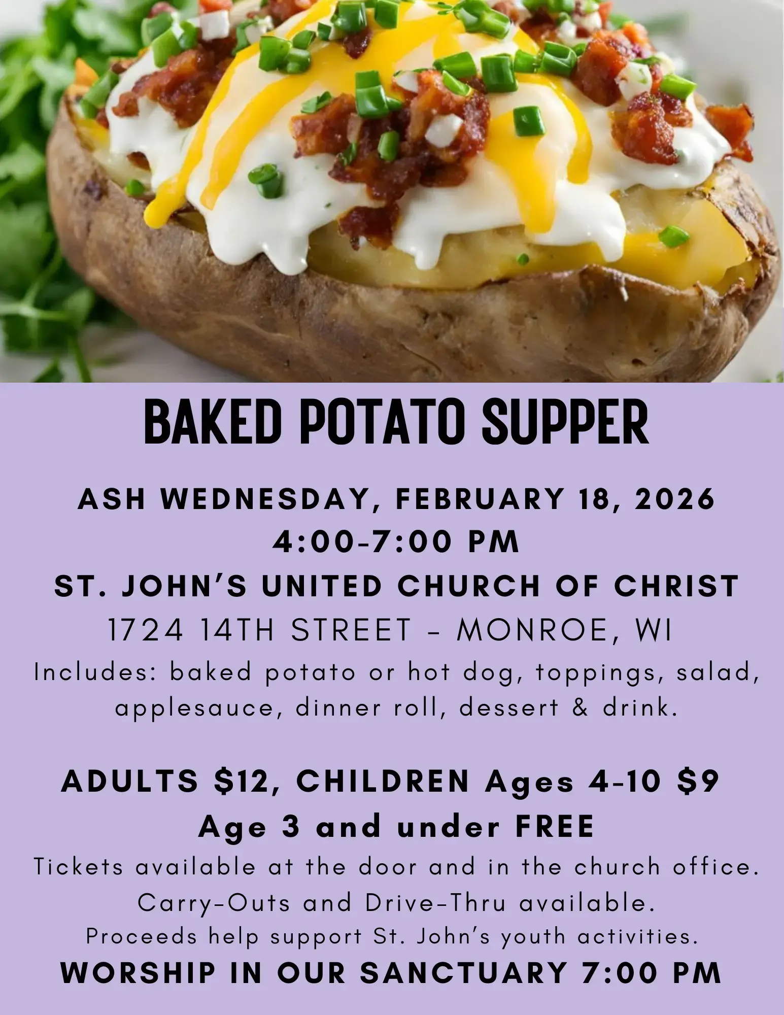 Baked Potato Supper
