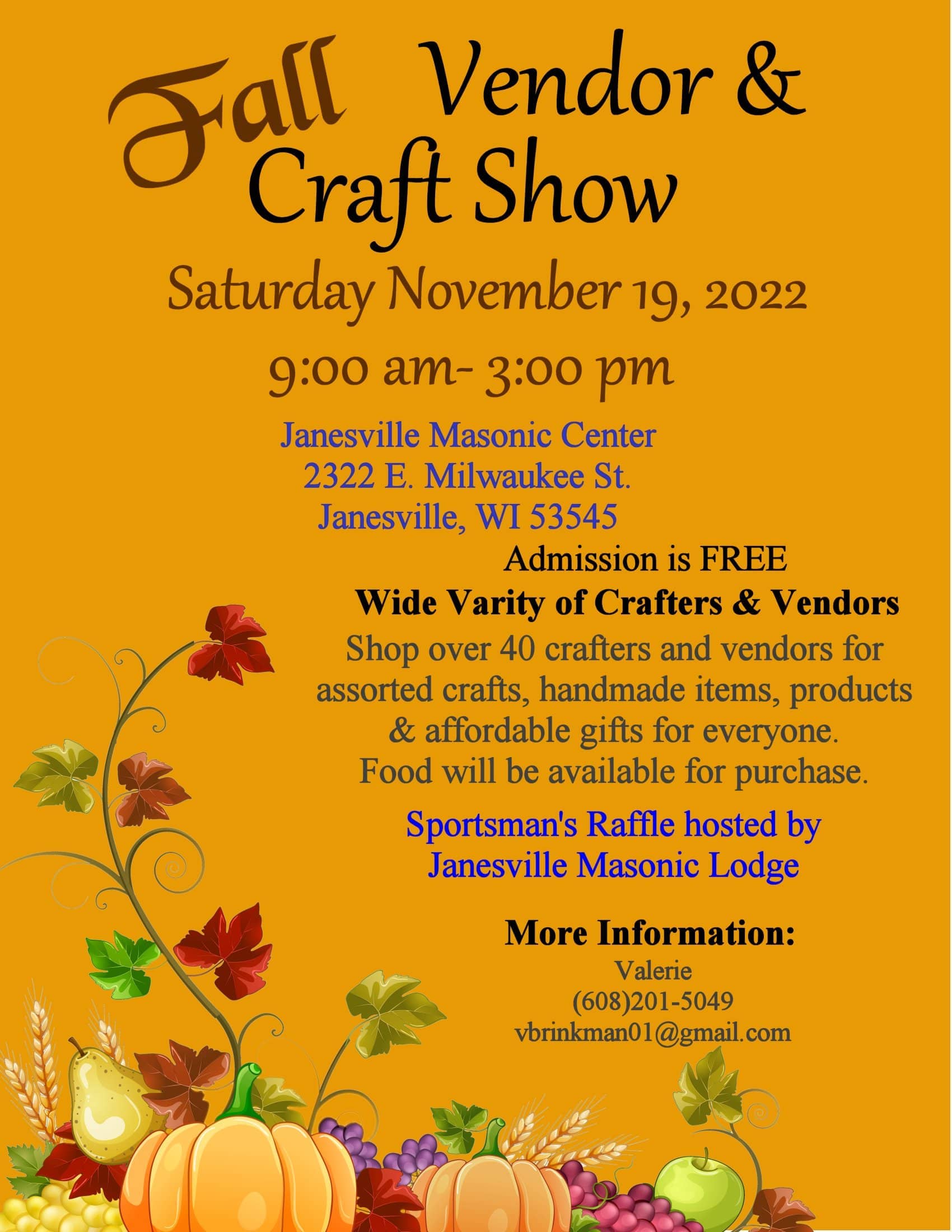 Fall Craft and Vendor fair WWHG 105.9 The HOG