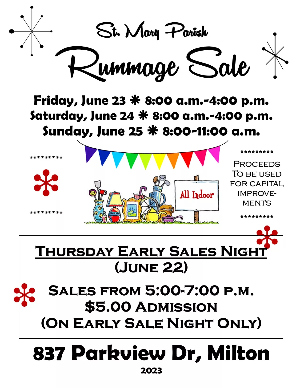 St. Mary, Milton Rummage Sale WWHG 105.9 The HOG