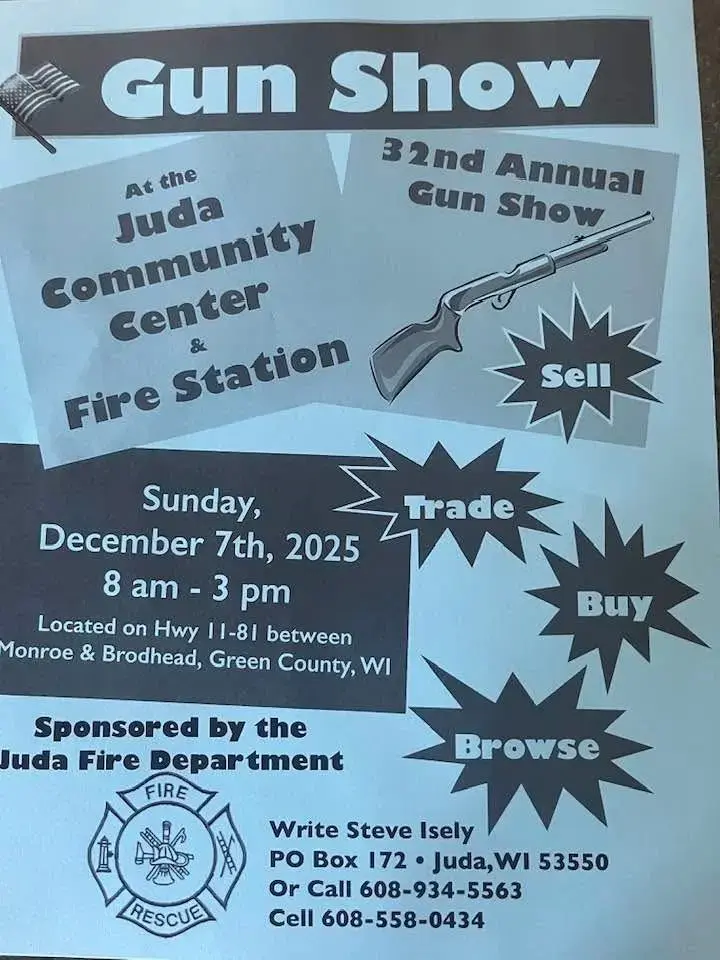Juda Fire Department 32nd Annual Gun Show