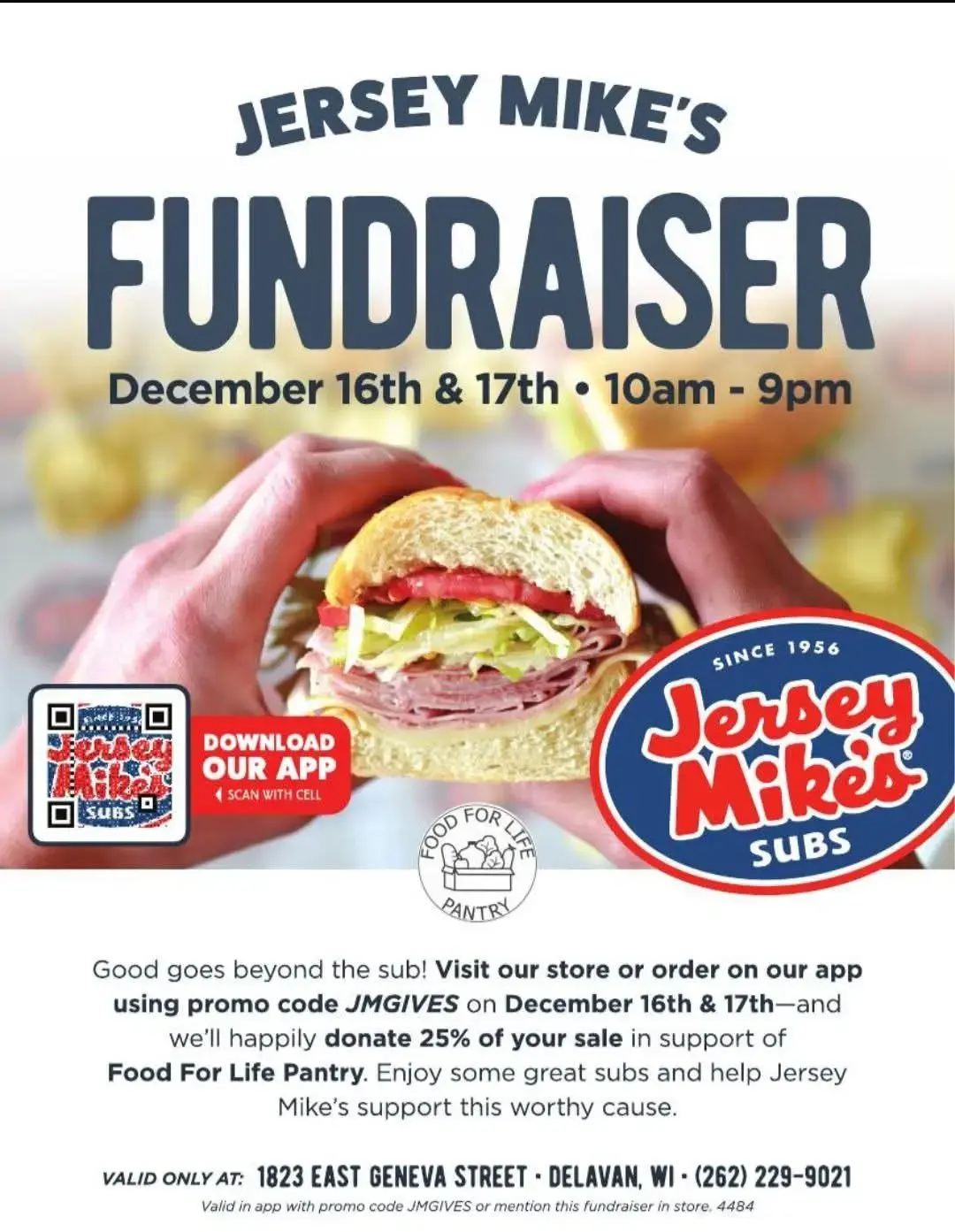 Jersey Mike’s fundraiser