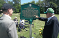 Stark cabin sign dedication 1