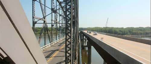 Champ Clark Bridge side by side
