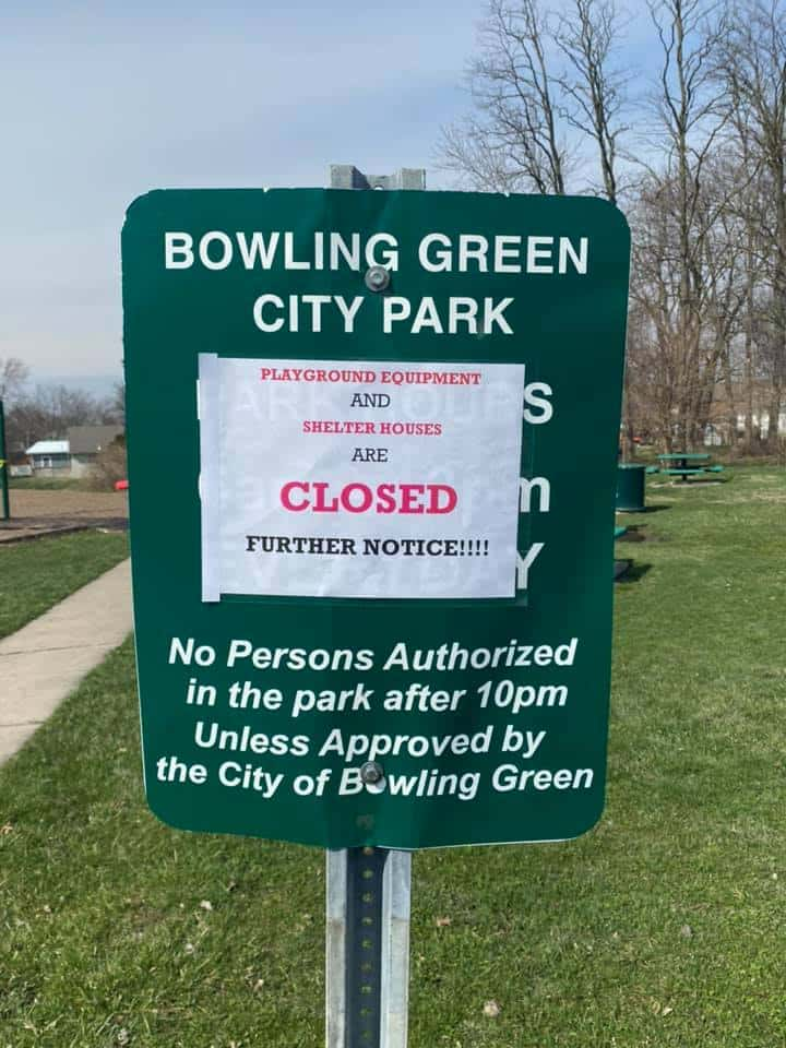 City-of-BG-Park-Closed-Sign | Eagle102