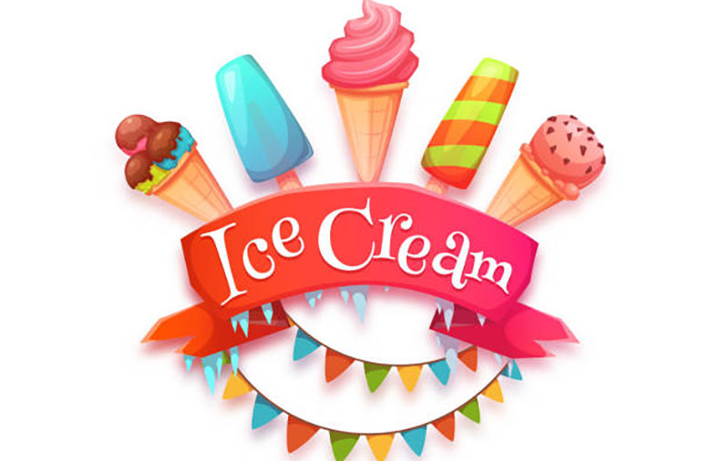 ice-cream-banner-with-red-ribbon-vector-illustration