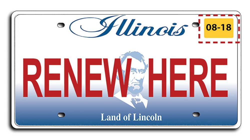 Green License Plate Sticker Illinois Meaning