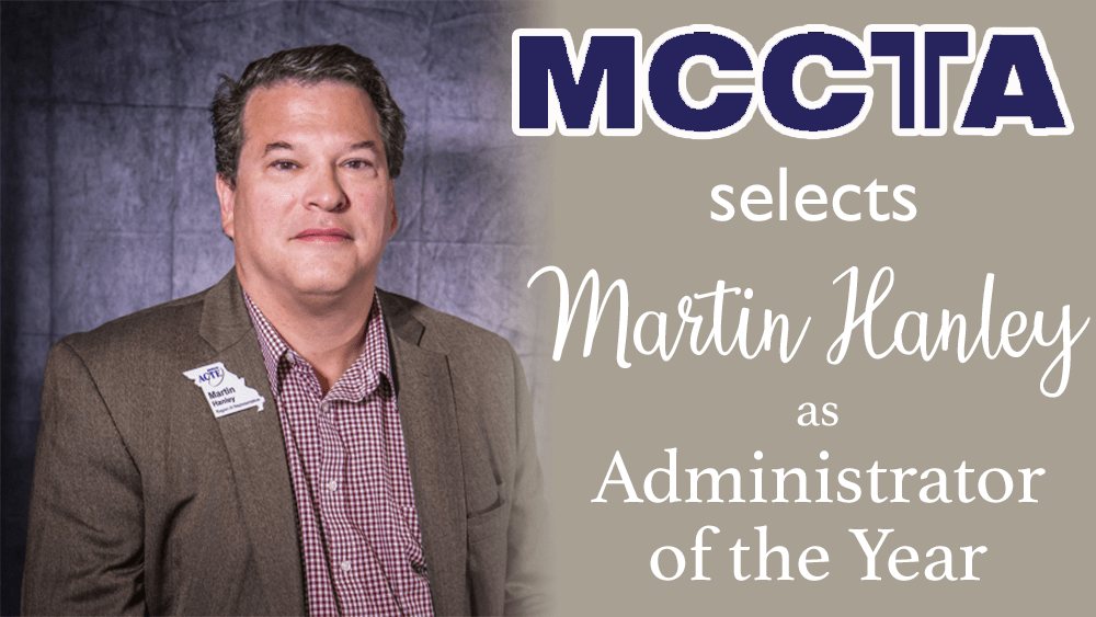 MCCTA selects Martin Hanely as Administrator of the Year