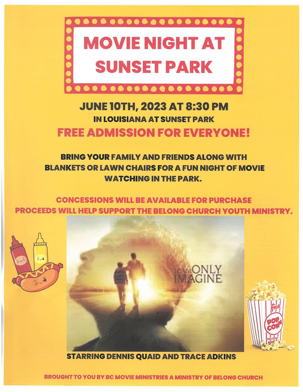 Belong Church Sunset Park Movie Night | Eagle102