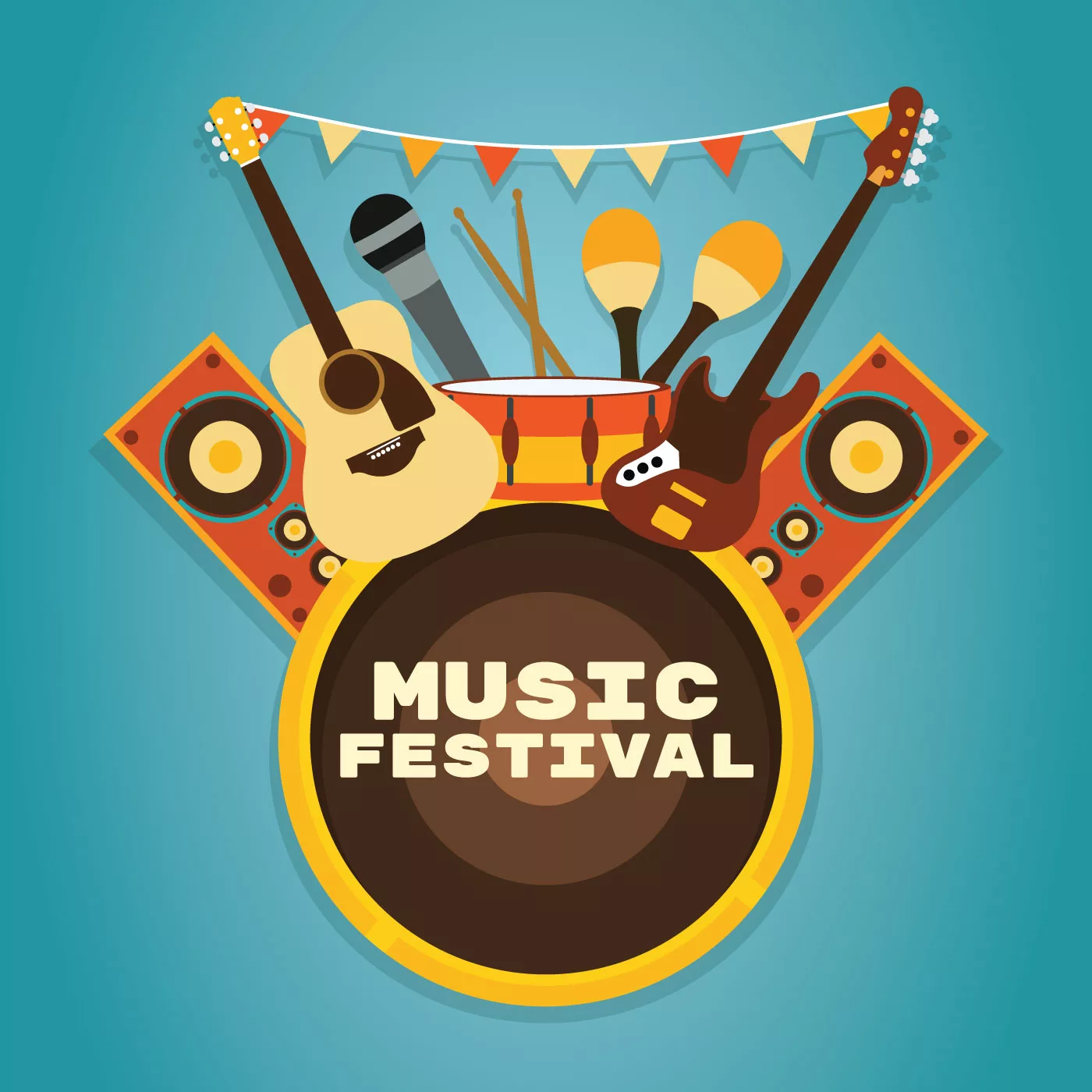 music-festival-background-vector