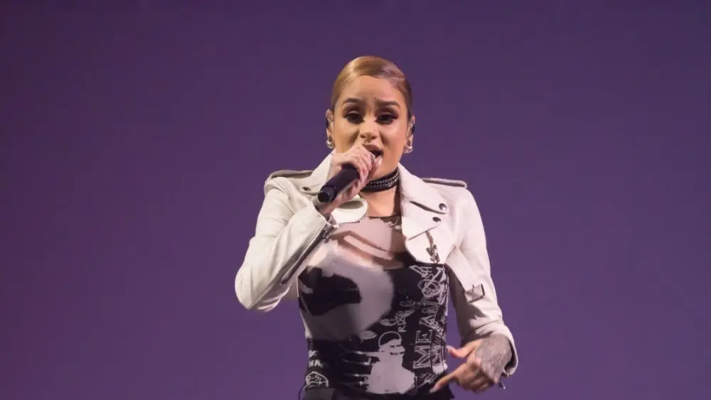 Kehlani performing at Little Caesars Arena. Detroit^ MI / USA - March 13^ 2018