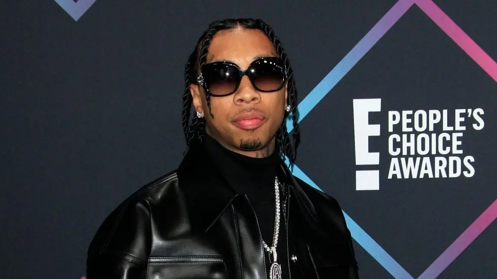 Tyga at the People's Choice Awards 2018 at the Barker Hanger on November 11^ 2018 in Santa Monica^ CA