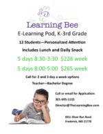 E-Learning Pod to support distance learning K-3rd grades