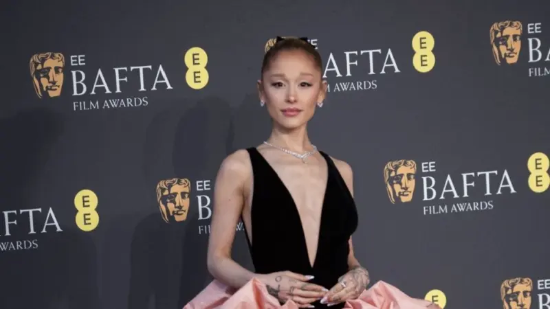 Ariana Grande attends the 2025 EE BAFTA Film Awards at The Royal Festival Hall. London^ England^ UK - February 16^ 2025
