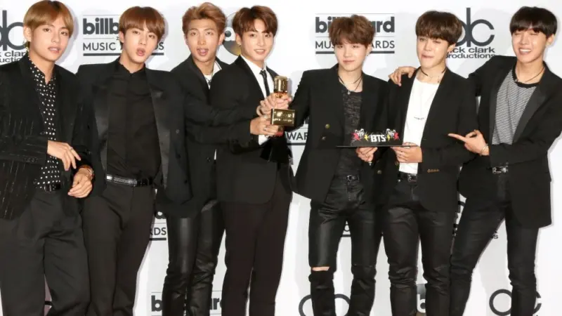 BTS at the 2017 Billboard Awards Press Room at the T-Mobile Arena on May 21^ 2017 in Las Vegas^ NV