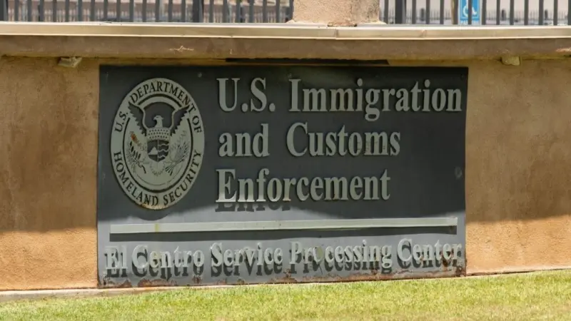 U.S. Immigration and Customs Enforcement Service Processing Center. El Centro^ California^ USA - May 27^ 2022