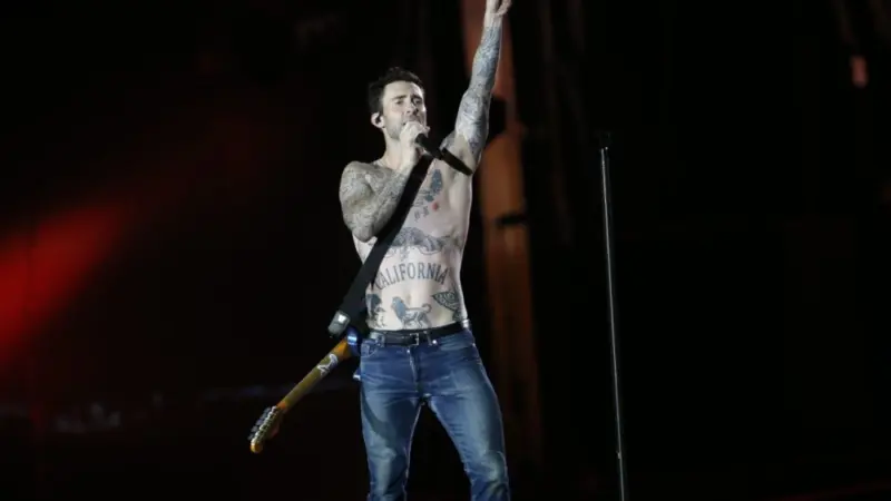 Lead singer Adan Levine of Maroon 5 performs during the Rock in Rio 2017 concert Rio de Janeiro^ Brazil September 16th^ 2017