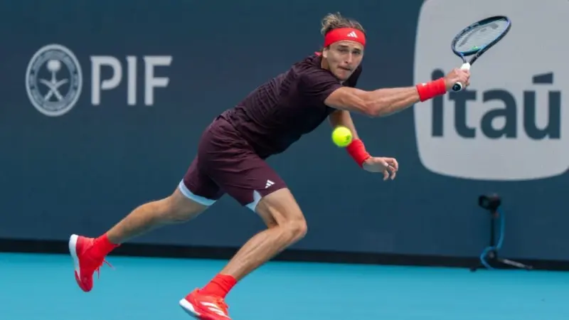 Alexander Zverev at the 2025 Miami Open March 26^ 2025 Miami Gardens^ Florida^ United States
