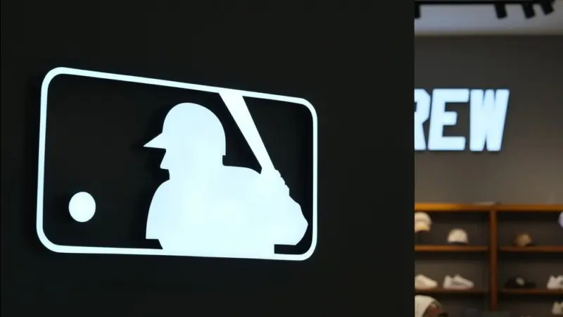 MLB (Major League Baseball) brand logo on store Shanghai^China-August 17th 2024