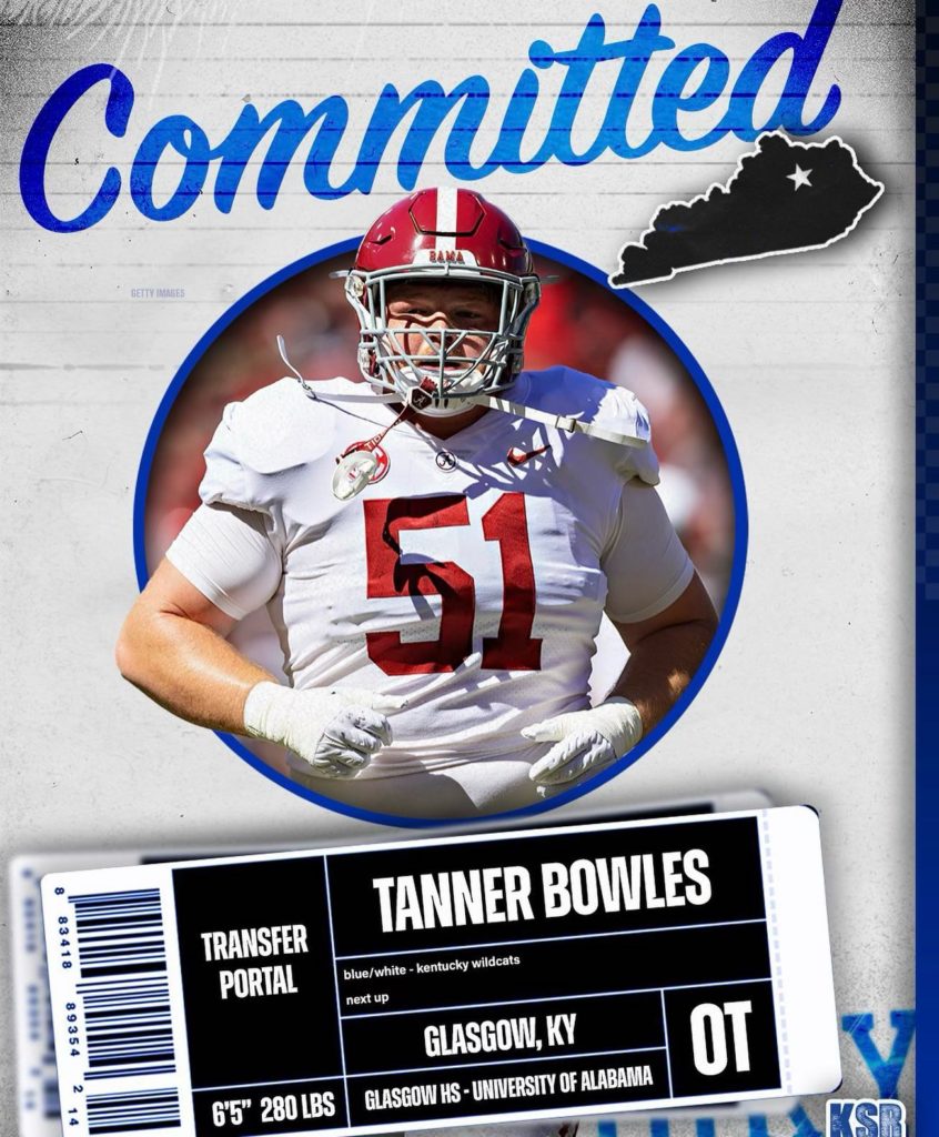 Former Scottie Tanner Bowles transfers from Alabama to UK WCLU Radio