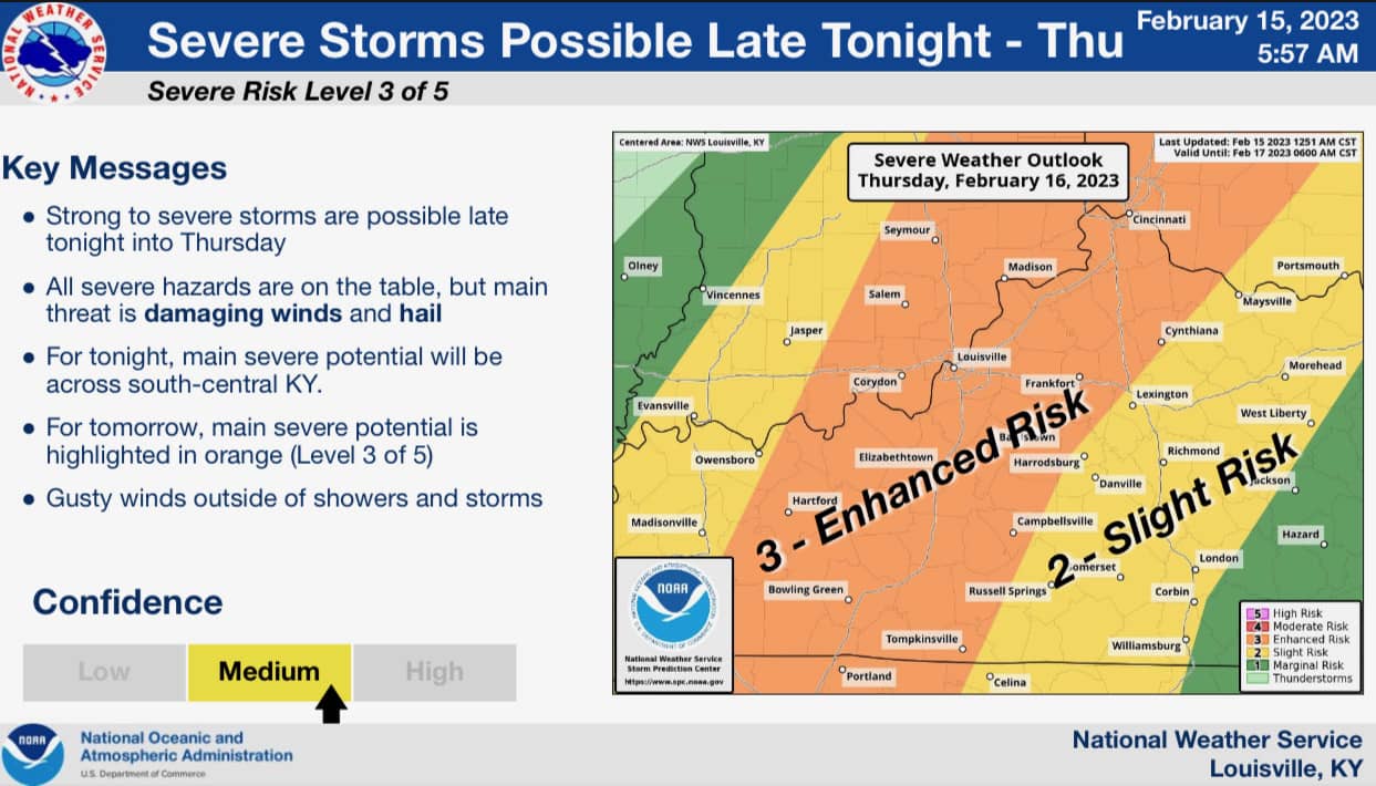 Severe weather likely across the region, NWS says WCLU Radio