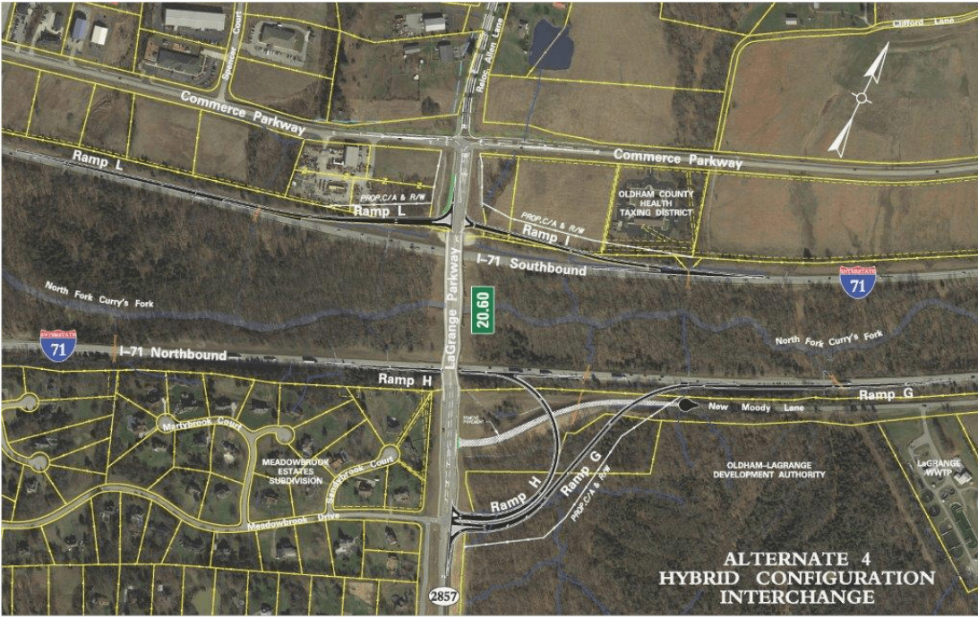 Interstate 71 South right lane closure KYTC begins construction for new Oldham County