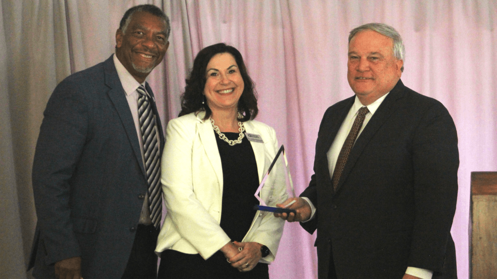 President Thompson, Dr. Leslie Sizemore and Sen. Robert Stivers