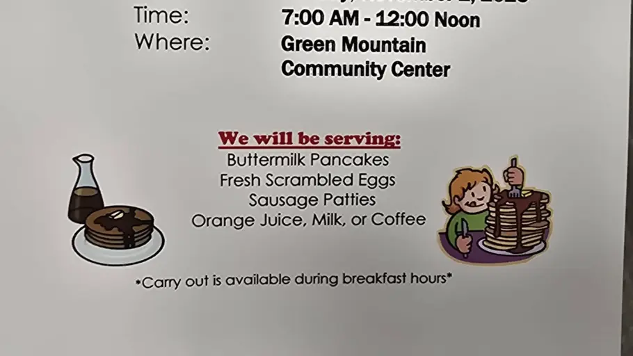 Green Mountain Pancake Breakfast