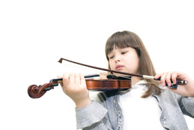 the-child-thoughtfully-plays-the-violin-on-white-background-2