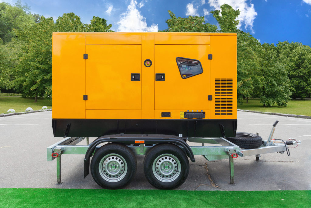 mobiledieselchargegeneratorforemergencyelectricpowerstandingoutside