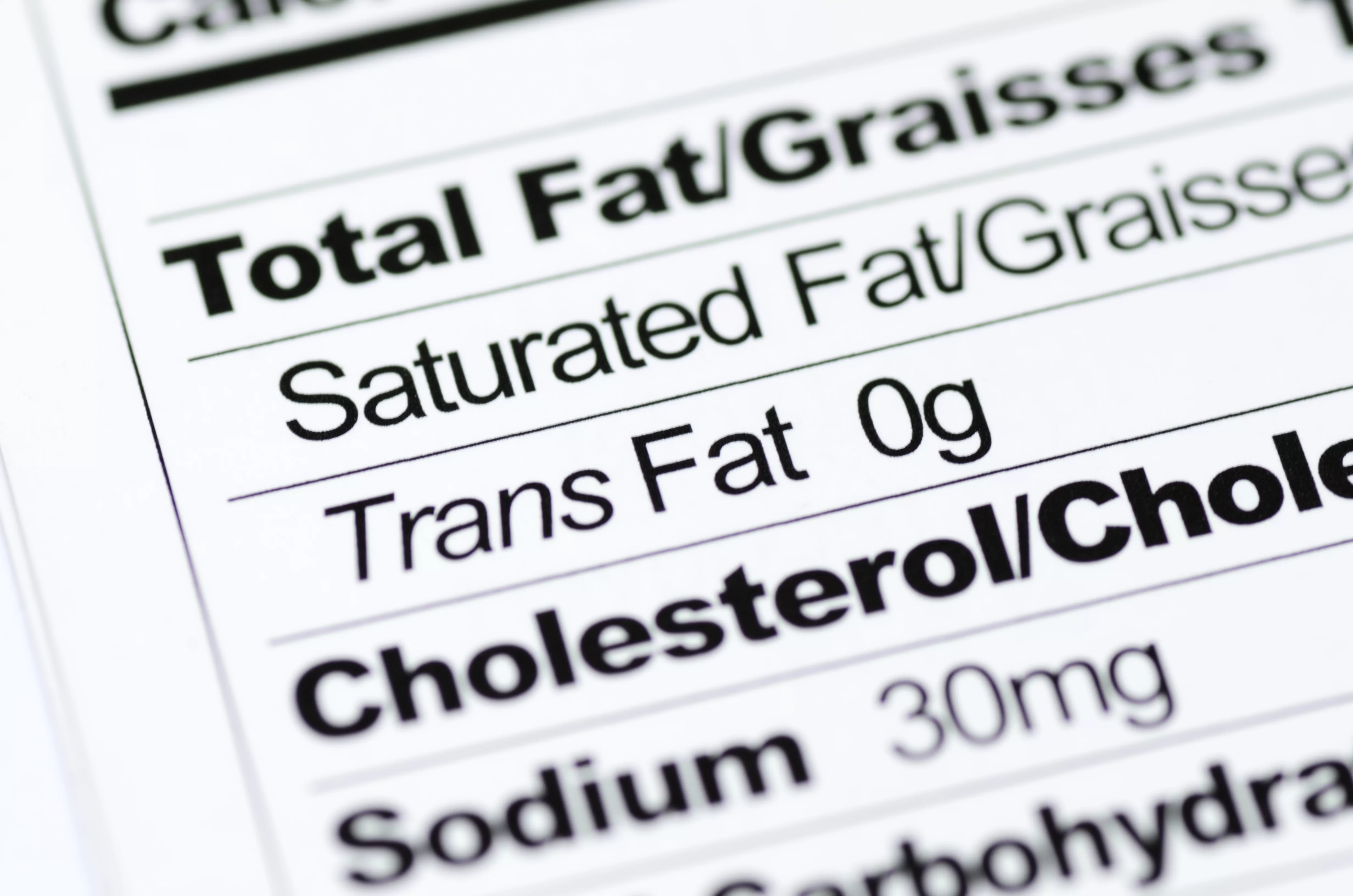 nutritionlabelfocusedontransfatcontentconcepthealthyeating