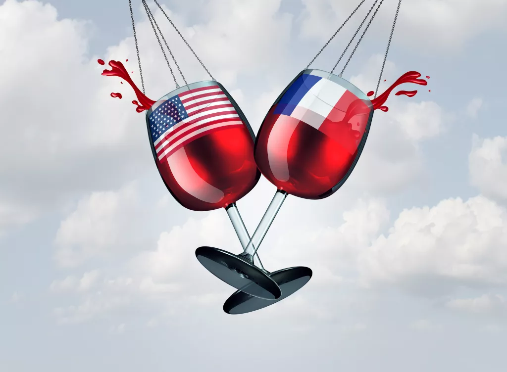 franceusawinetarifftradewarandamericantariffsglobal