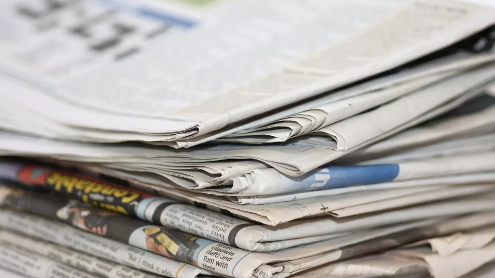 closeupimageofapileofnewspaper