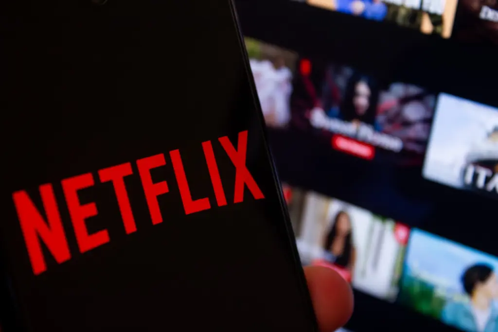 netflixlogodisplayedonsmartphone-popularvideostreamingservicenetflix