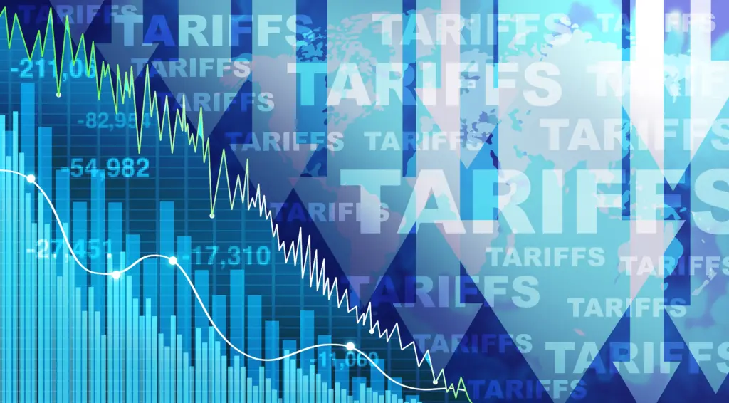 tariffsandstockmarketcrashandeconomicdropordeclining