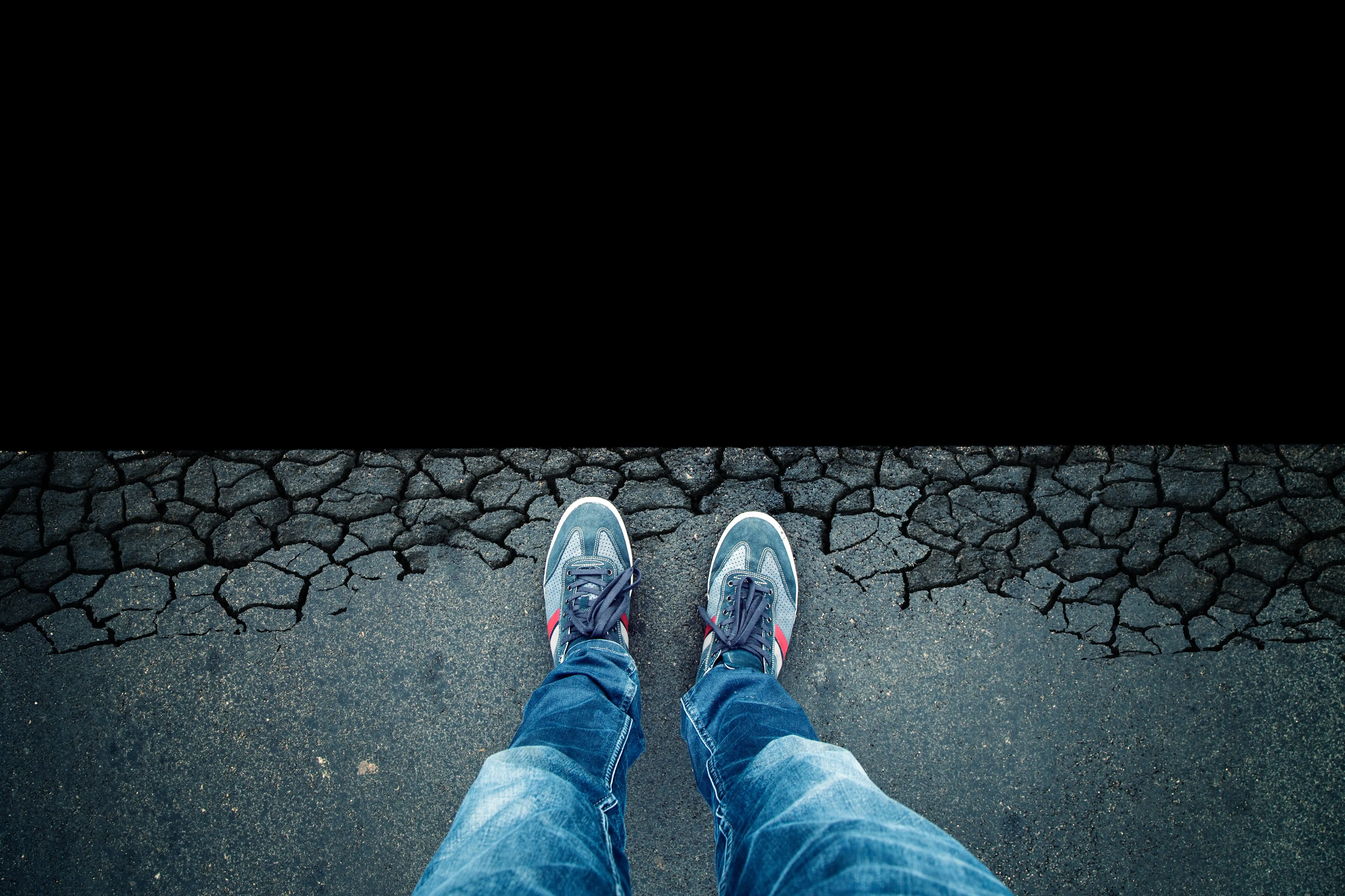 topviewofamanstandinginfrontofthe