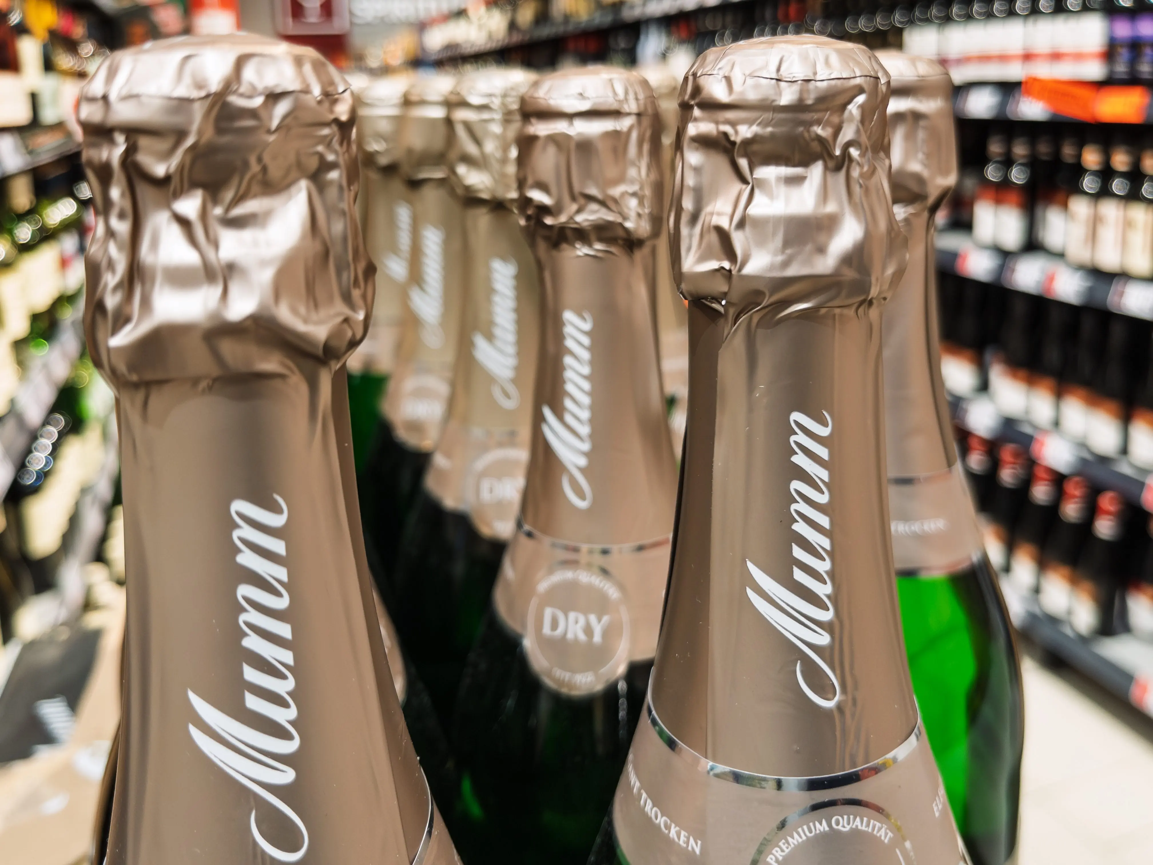 germany-oct142025mummchampagnebottlesdisplayedin