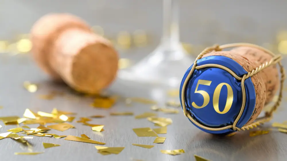 champagnecapwiththenumber50