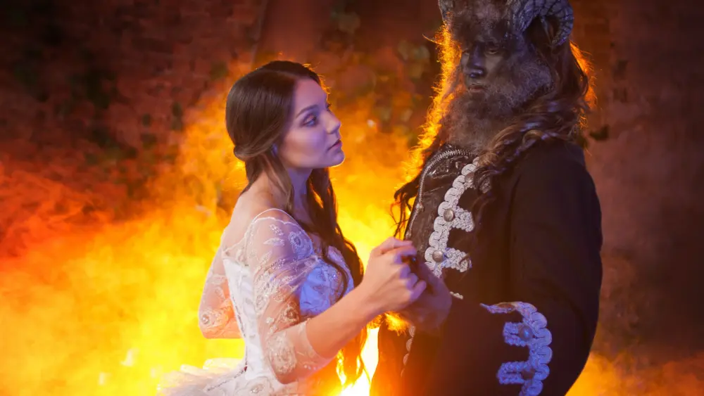 fineartphotoofbeautifulgirlandmonster