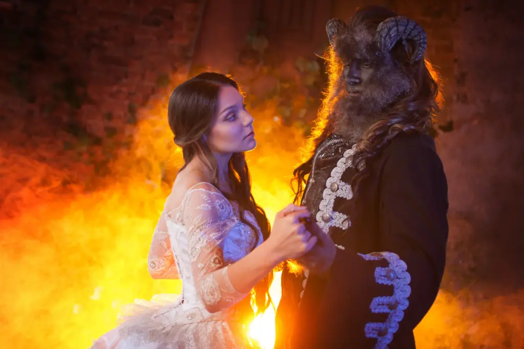 fineartphotoofbeautifulgirlandmonster