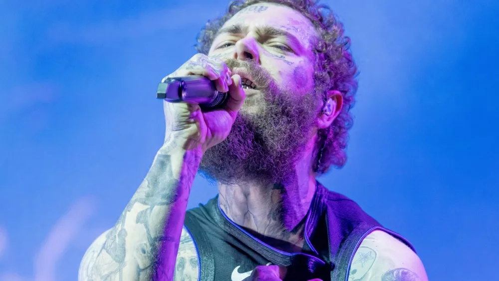 Post Malone performs at Bonnaroo music festival. Manchester^ Tennessee USA - 06-15-2024