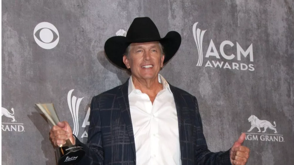 George Strait at the 2014 Academy of Country Music Awards - Arrivals at MGM Grand Garden Arena on April 6^ 2014 in Las Vegas^ NV