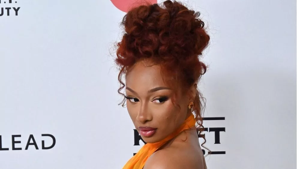 Megan Thee Stallion at the Elton John Academy Awards Viewing Party at West Hollywod Park on March 2^ 2025 in W Hollywood^ CA
